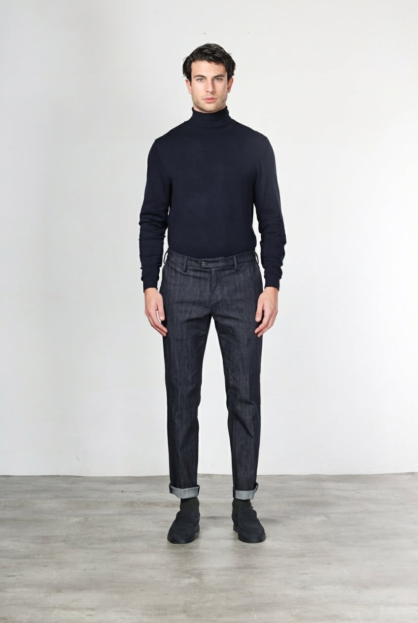 New York Chinohose für Herren aus Stretch-Denim, Regular Fit