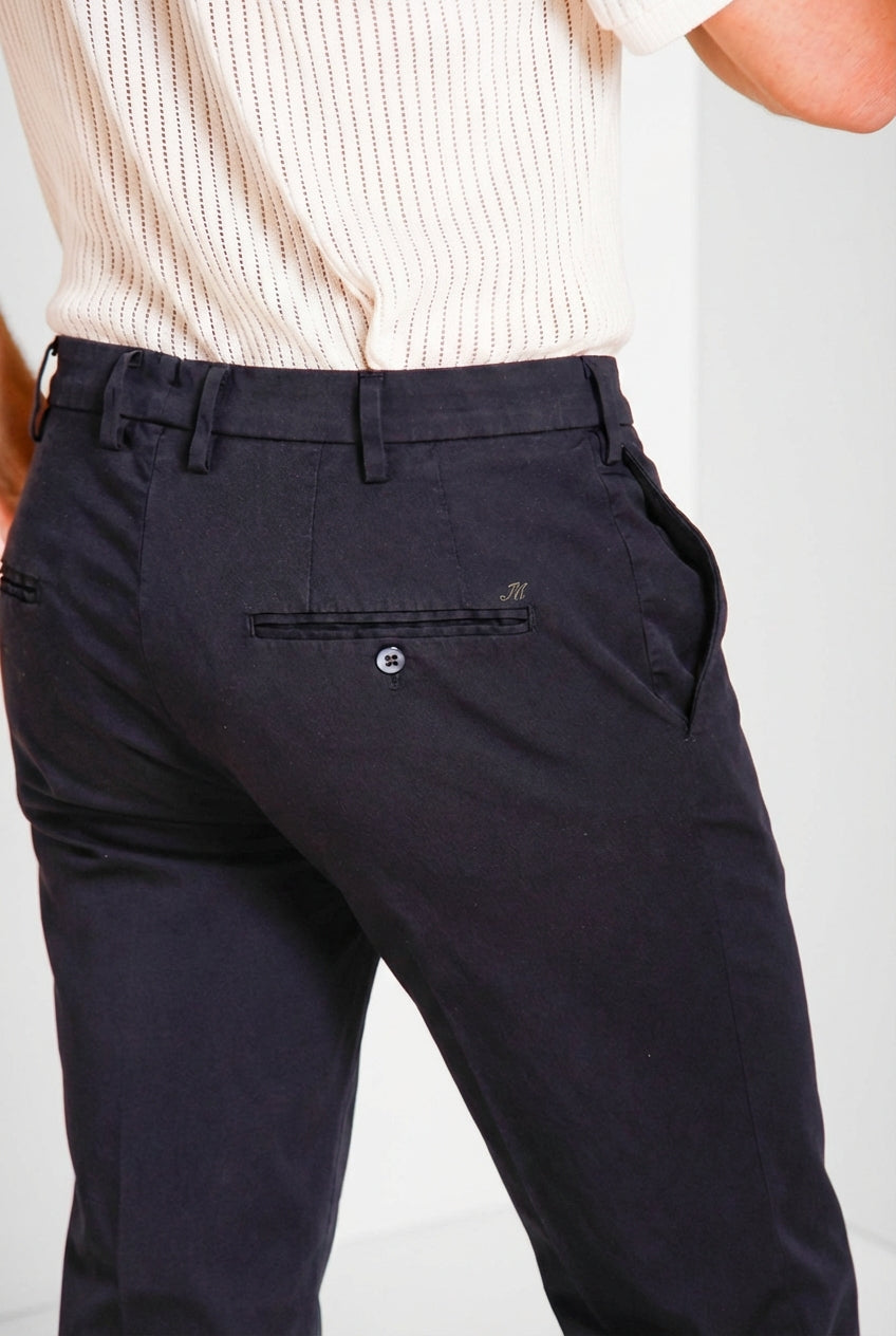 New York Herren Chinohose aus Stretch-Gabardine regular fit ①