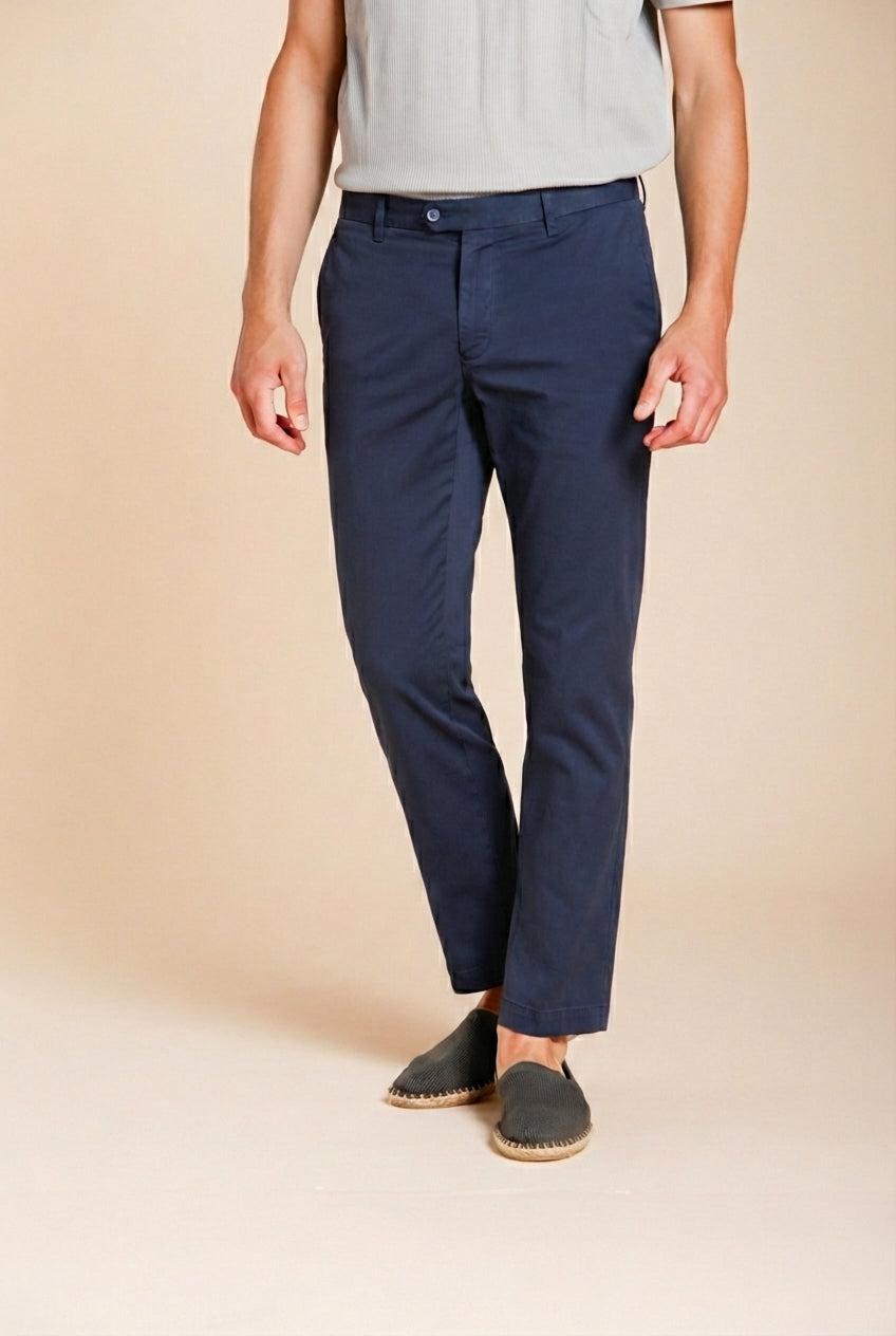 New York Herren Chino Hose aus Stretch-Gabardine regular fit ①