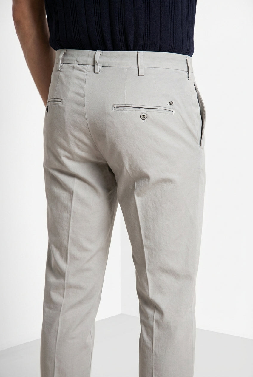 New York pantalone chino uomo in gabardina stretch regular fit ①