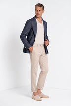 New York pantalone chino uomo in gabardina stretch regular fit ①