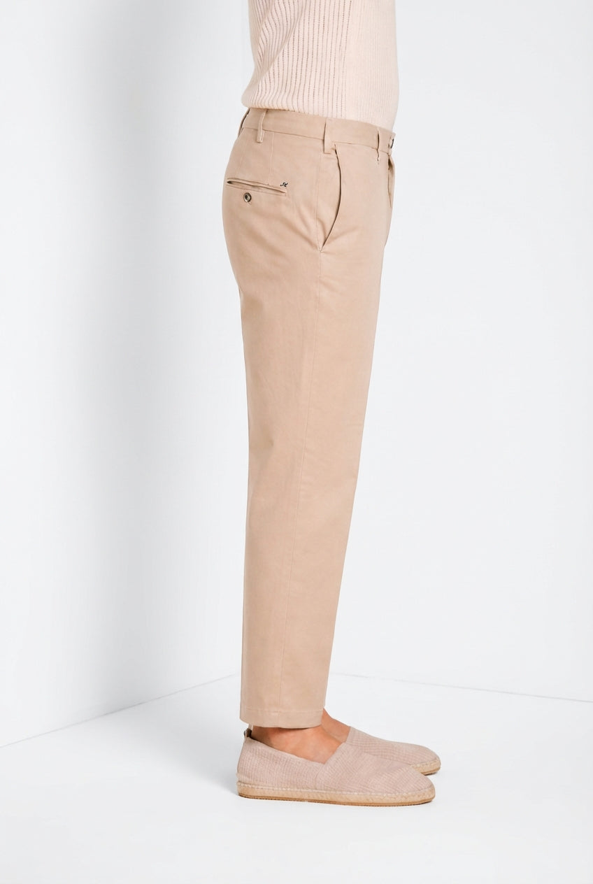 New York pantalone chino uomo in gabardina stretch regular fit ①