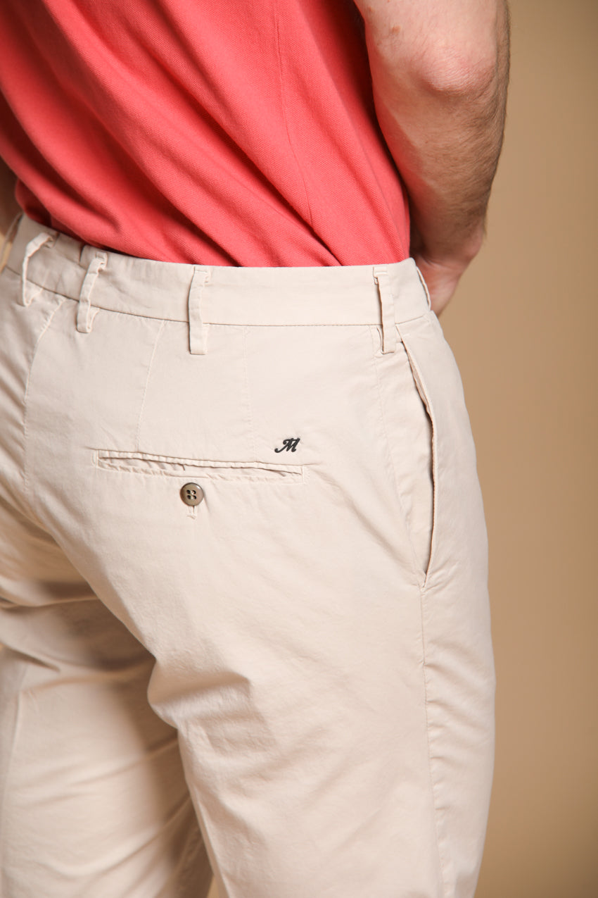 New York Sartoriale pantalone chino uomo sartoriale in cotone pima regular fit