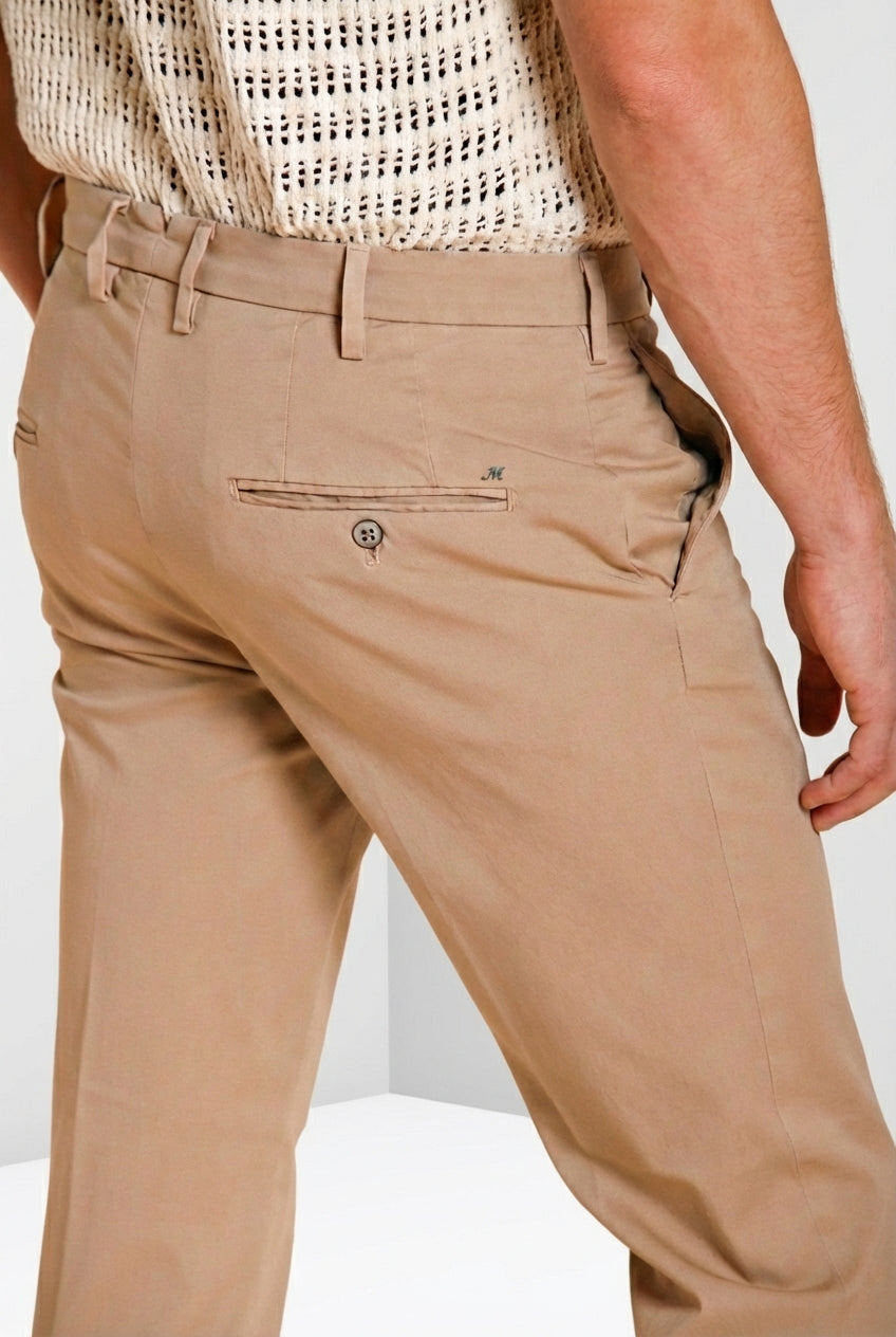 New York Herren Chino Hose aus Stretch-Gabardine regular fit ①