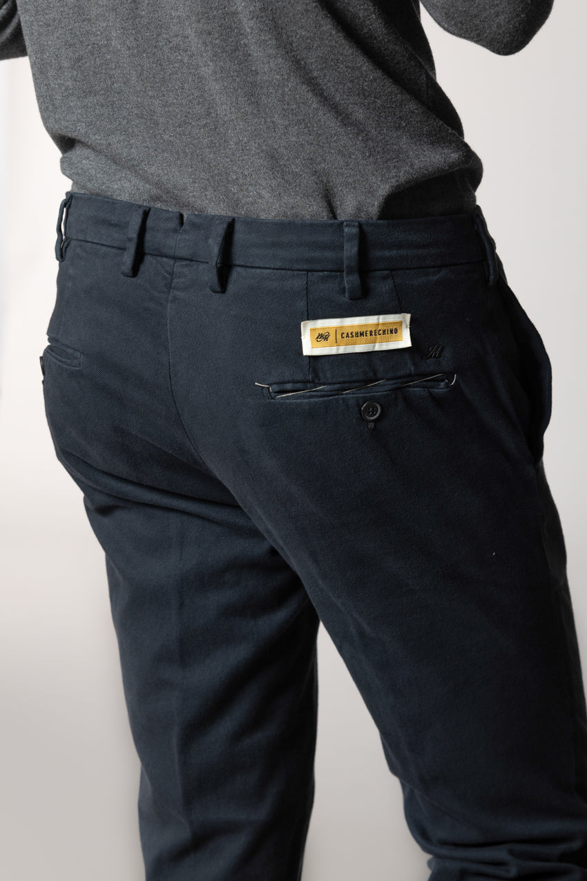 New York Sartoriale Herren Chinohose maßgeschneiderte aus Baumwolle Kashmir Regular Fit