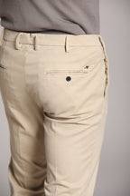 Foto 3 New York Sartoriale pantalone chino uomo sartoriale in cotone seta regular fit