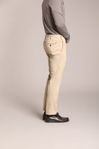 Foto 5 New York Sartoriale pantalone chino uomo sartoriale in cotone seta regular fit