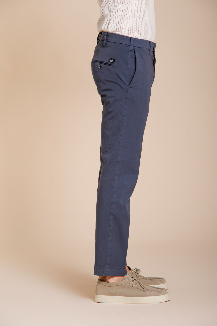New York pantalone chino uomo in gabardina stretch regular fit ①