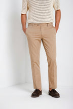 New York Herren Chino Hose aus Stretch-Gabardine regular fit ①