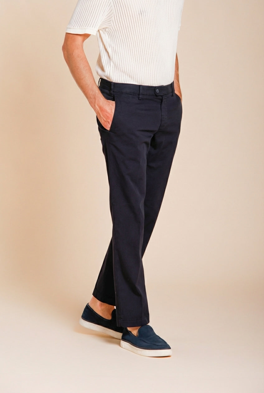 New York Herren Chinohose aus Stretch-Gabardine regular fit ①