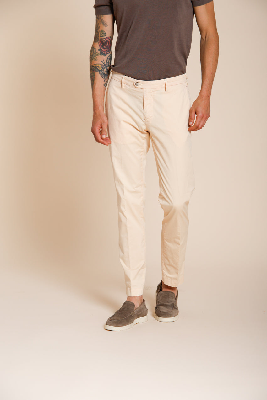 New York pantalone chino uomo in gabardina stretch regular fit ①