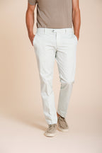New York pantalone chino uomo in gabardina stretch regular fit ①