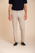 New York pantalone chino uomo in gabardina stretch regular fit ①