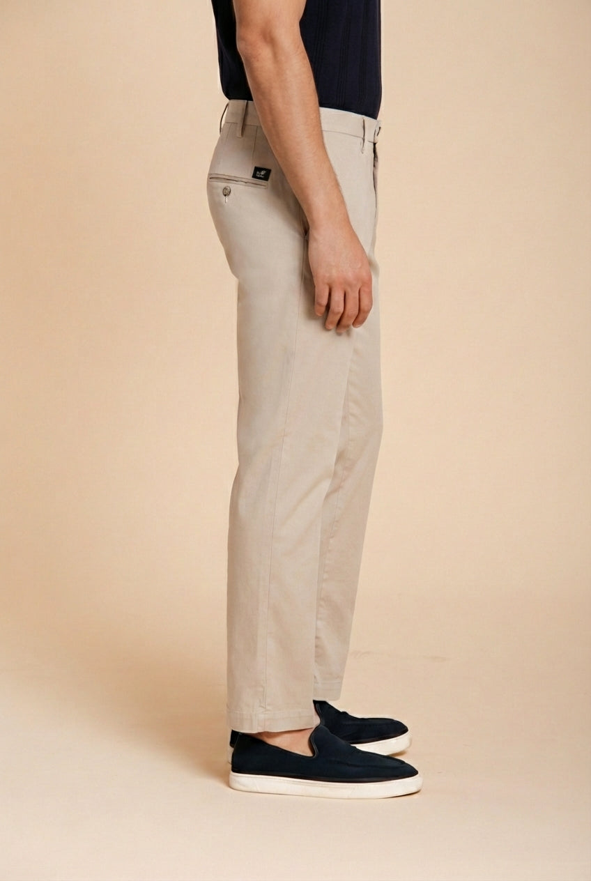 New York Herren Chino Hose aus Stretch-Gabardine regular fit ①