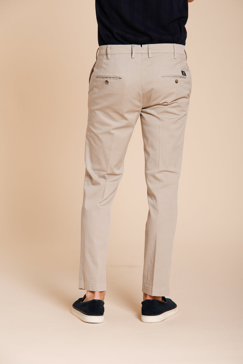 New York pantalone chino uomo in gabardina stretch regular fit ①