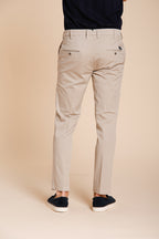 New York pantalone chino uomo in gabardina stretch regular fit ①