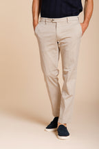New York pantalone chino uomo in gabardina stretch regular fit ①