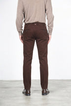 New York pantalone chino uomo in gabardina stretch regular fit ①