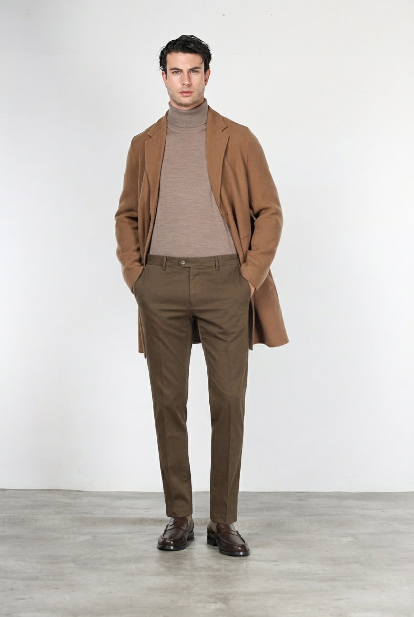 New York Chino-Hose Herren aus Stretch-Gabardine, Regular Fit