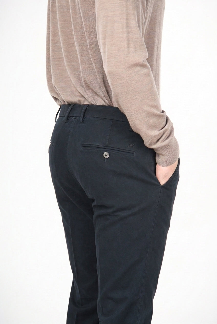 New York pantalone chino uomo in gabardina stretch regular fit ①