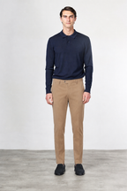 New York Chinohose für Herren aus Baumwoll- und Cashmere-Twill mit regular fit