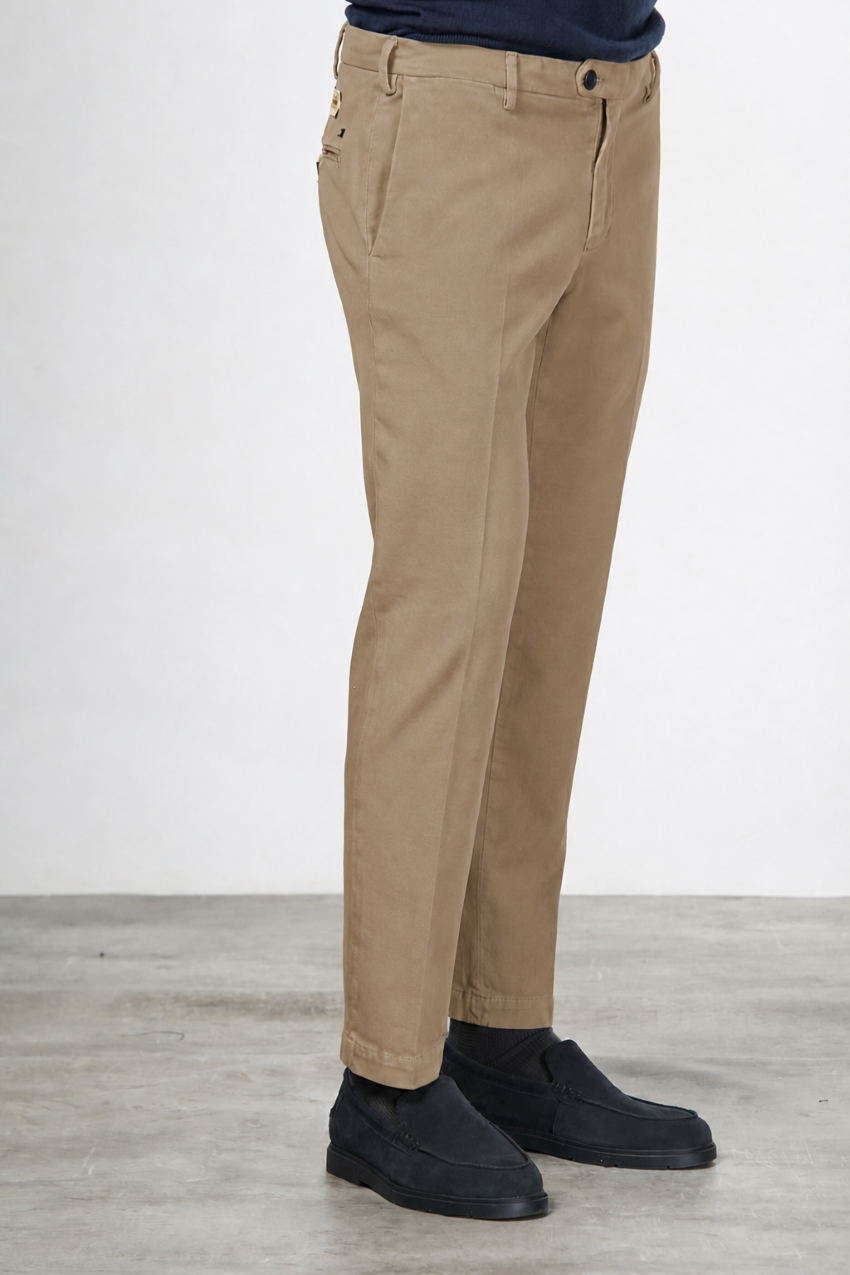 New York Chinohose für Herren aus Baumwoll- und Cashmere-Twill mit regular fit