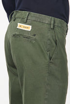 New York pantalone chino uomo in gabardina cotone e lana regular fit