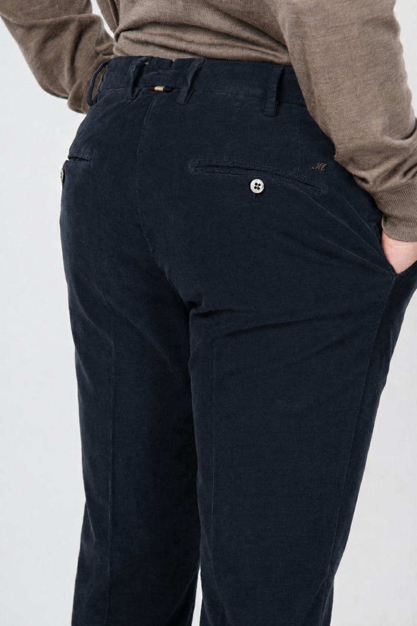 New York pantalone chino uomo in velluto 2000 righe stretch regular fit ①