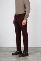 New York pantalone chino uomo in velluto 2000 righe stretch regular fit ①