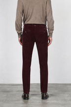 New York pantalone chino uomo in velluto 2000 righe stretch regular fit ①