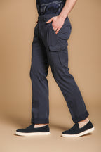 New York Cargo pantalone cargo uomo in twill di cotone e lyocell regular fit