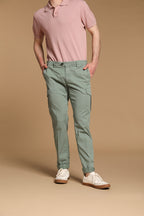 New York Cargo pantalone cargo uomo in twill di cotone e lyocell regular fit