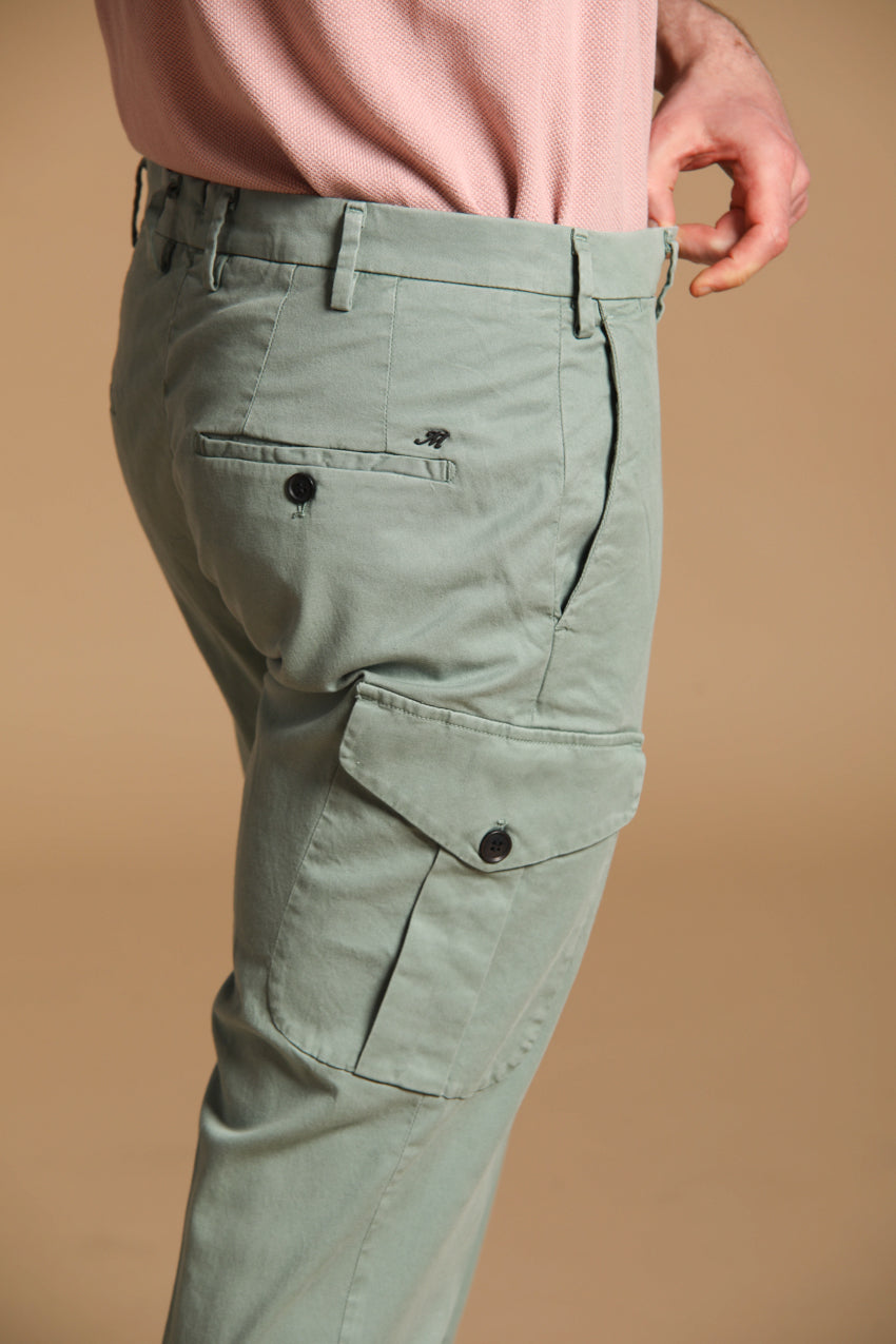 New York Cargo pantalone cargo uomo in twill di cotone e lyocell regular fit