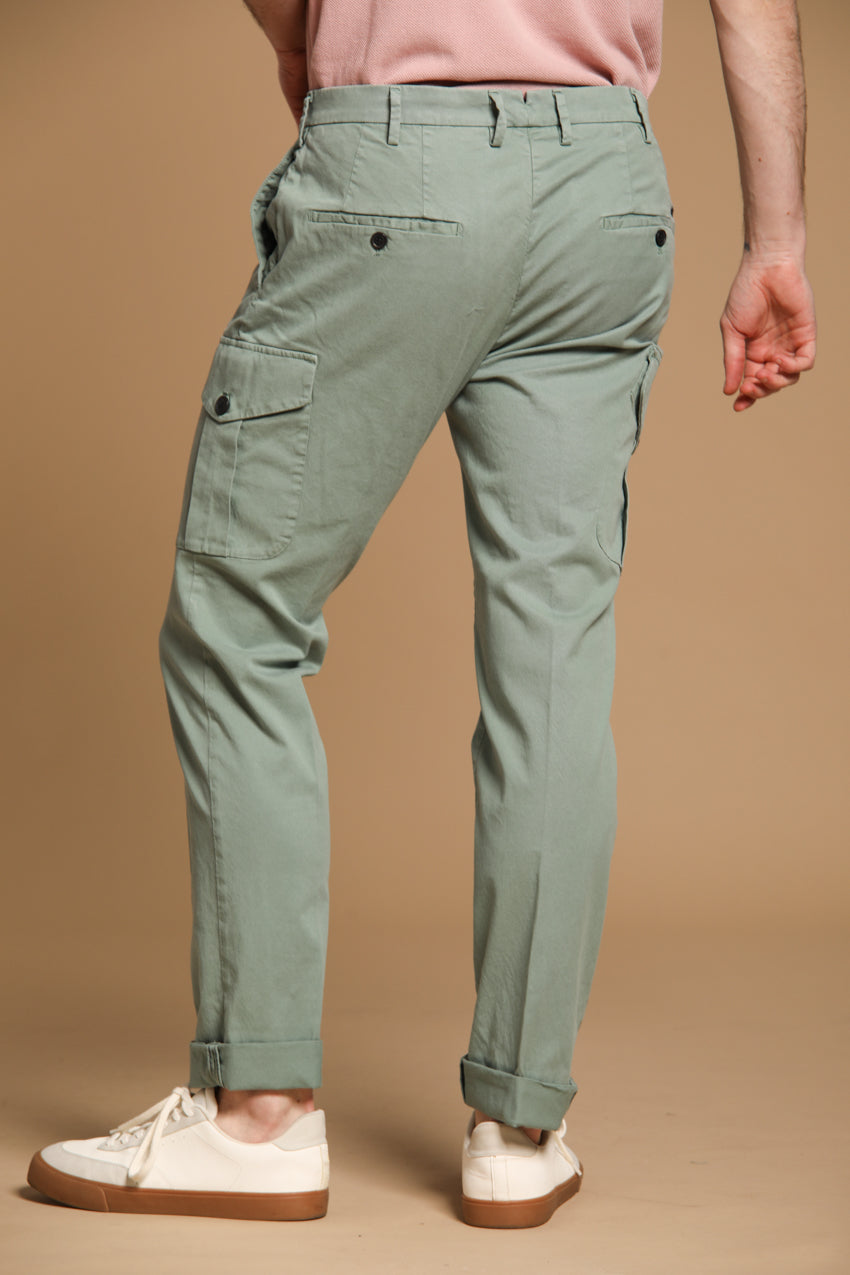 New York Cargo pantalone cargo uomo in twill di cotone e lyocell regular fit