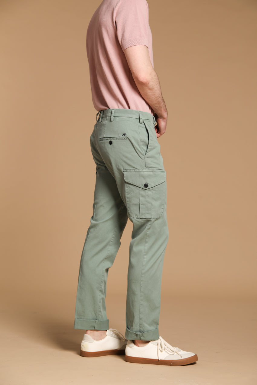 New York Cargo pantalone cargo uomo in twill di cotone e lyocell regular fit