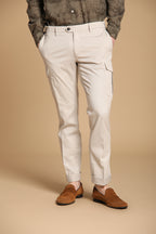 New York Cargo pantalone cargo uomo in twill di cotone e lyocell regular fit