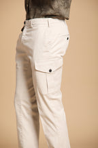 New York Cargo pantalone cargo uomo in twill di cotone e lyocell regular fit