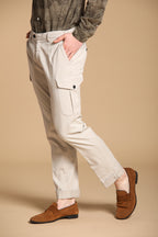 New York Cargo pantalone cargo uomo in twill di cotone e lyocell regular fit
