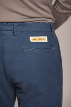 Foo 2 New York Time 2 Pinces pantalone chino uomo in cotone lana regular fit