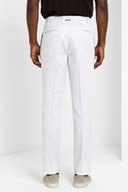 New York Icon Flex pantalone chino uomo in twill lino e cotone regular fit