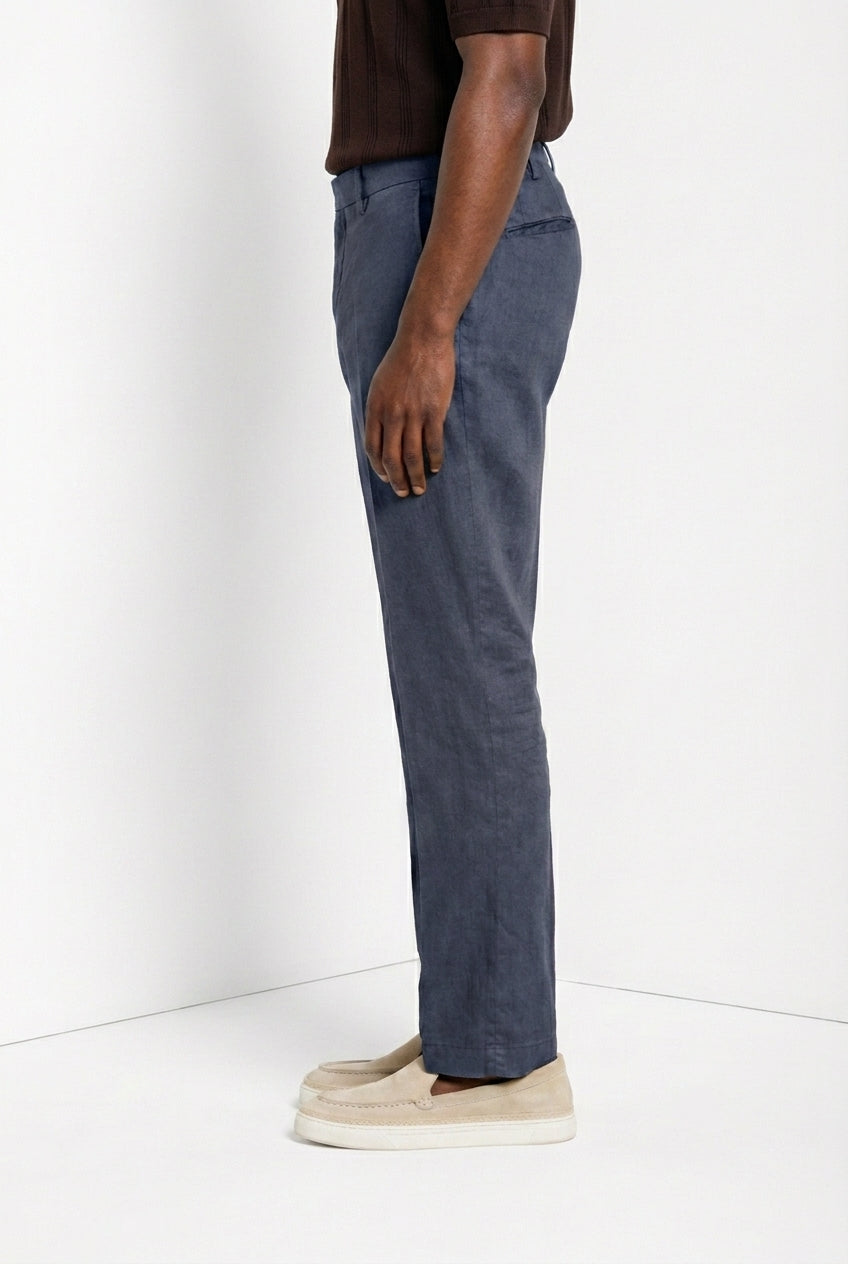 New York Icon Flex Hose Chino Herren aus Leinen und Baumwoll Twill regular fit