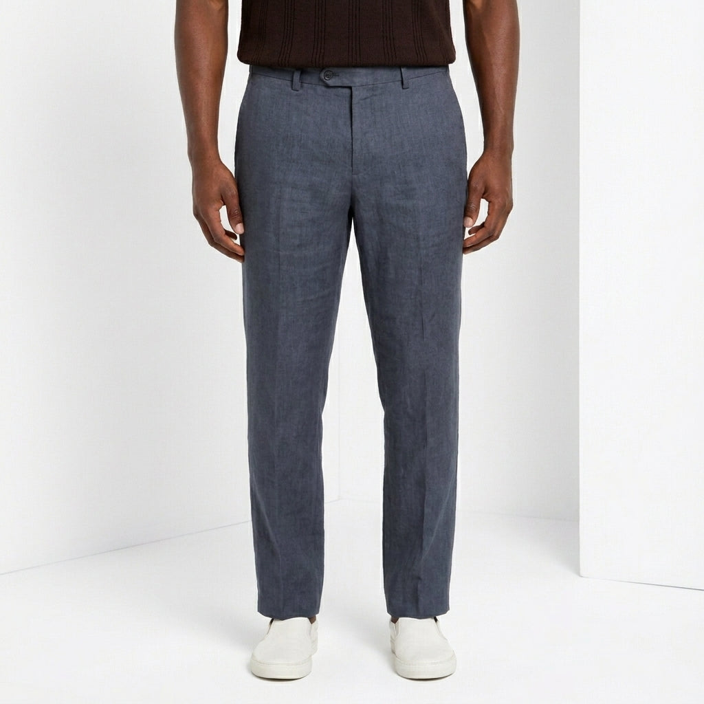 New York Icon Flex Hose Chino Herren aus Leinen und Baumwoll Twill regular fit
