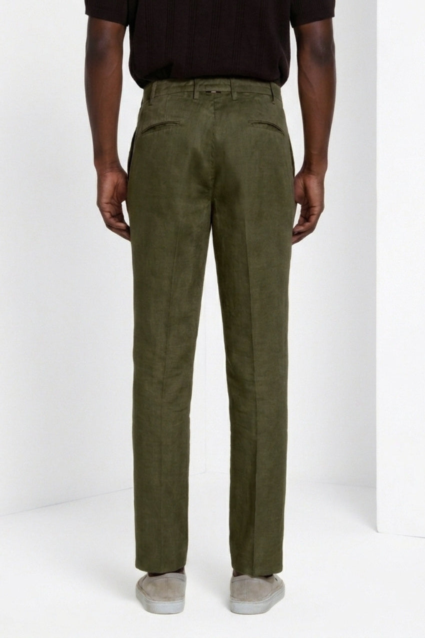 New York Icon Flex Hose Chino Herren aus Leinen- und Baumwolltwill regular fit