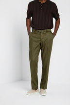 New York Icon Flex Hose Chino Herren aus Leinen- und Baumwolltwill regular fit