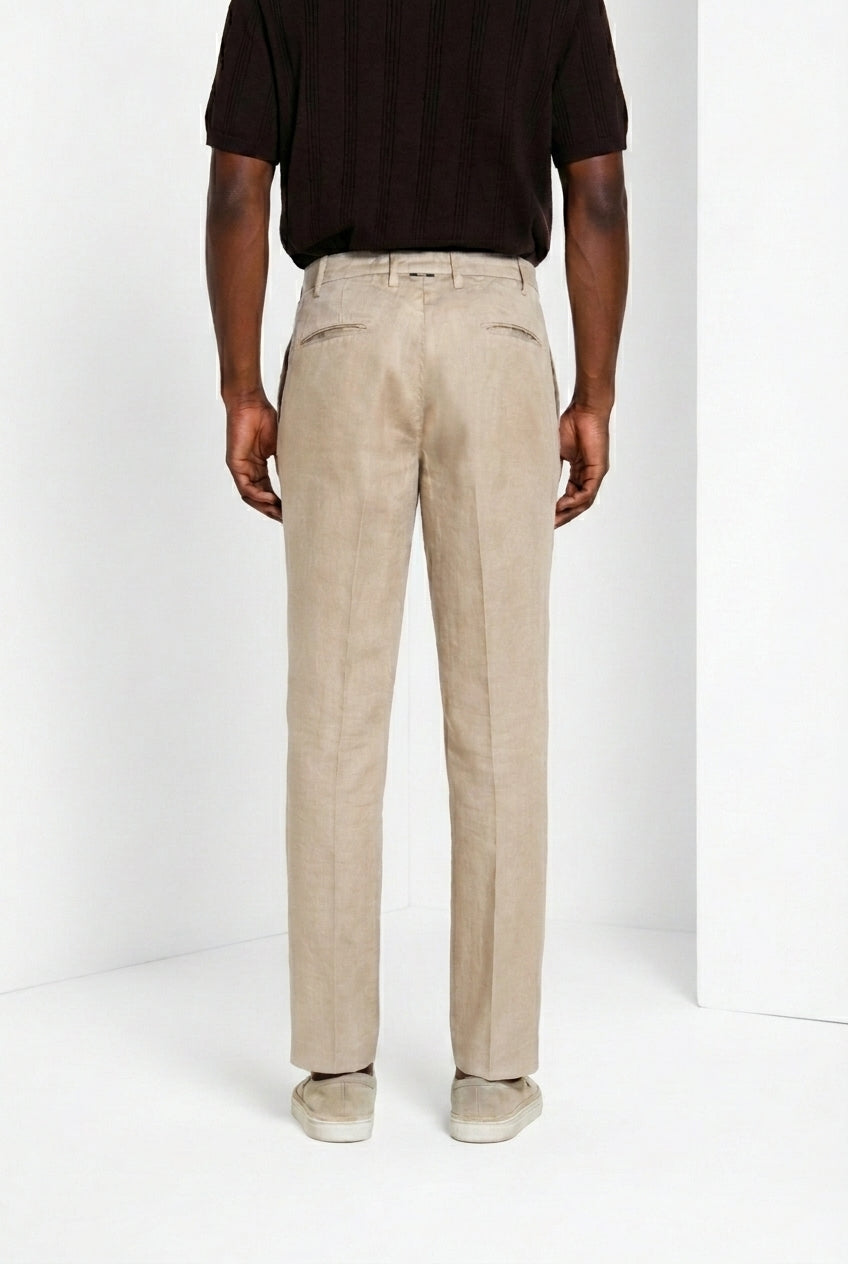 New York Icon Flex Hose Chino Herren aus Twill Leinen und Baumwolle regular fit