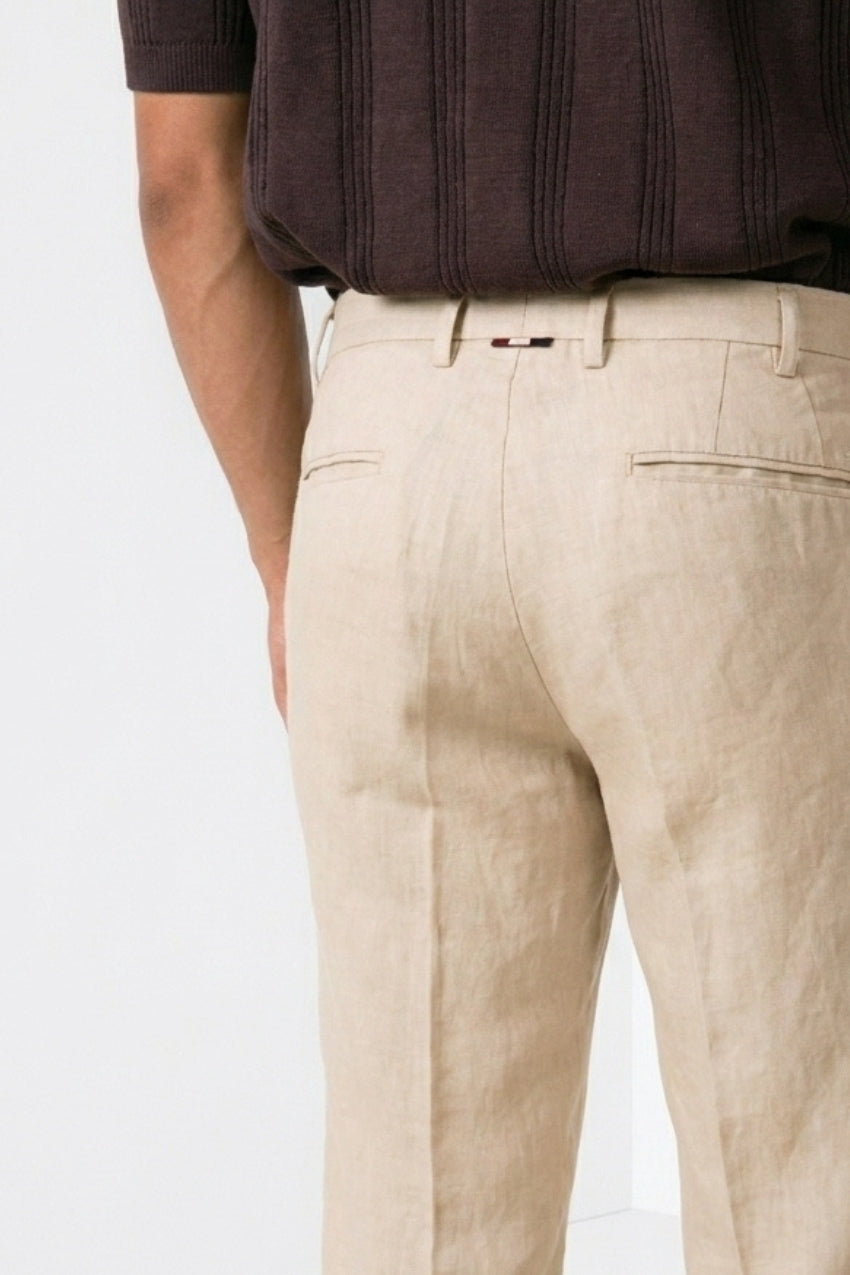 New York Icon Flex Hose Chino Herren aus Twill Leinen und Baumwolle regular fit
