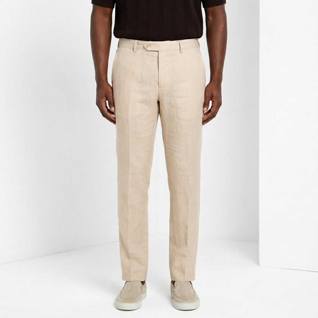 New York Icon Flex Hose Chino Herren aus Twill Leinen und Baumwolle regular fit