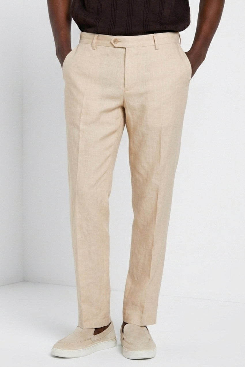 New York Icon Flex Hose Chino Herren aus Twill Leinen und Baumwolle regular fit