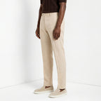 New York Icon Flex pantalone chino uomo in twill lino e cotone regular fit