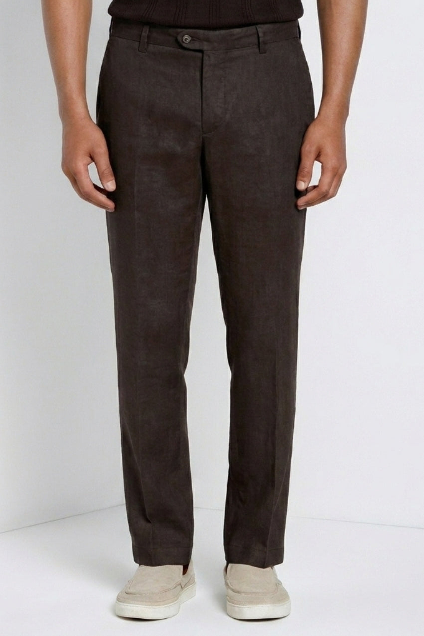New York Icon Flex Hose Chino Herren aus Twill Leinen und Baumwolle regular fit